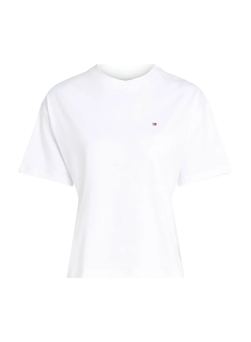 Tommy Hilfiger White Essential Relaxed Pyjama T-Shirt for Women | Best Price UAE