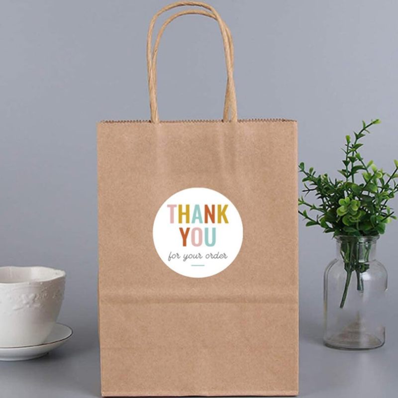 Thank You Stickers 1 Inch 500 Pcs Professional Durable Adhesive Labels for Small Business Packaging - Decorative Sealing Labels for Gift Wrapping Envelope Seals - Image 4