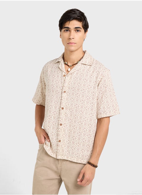 Jprbluvincent Print Resort  Shirt