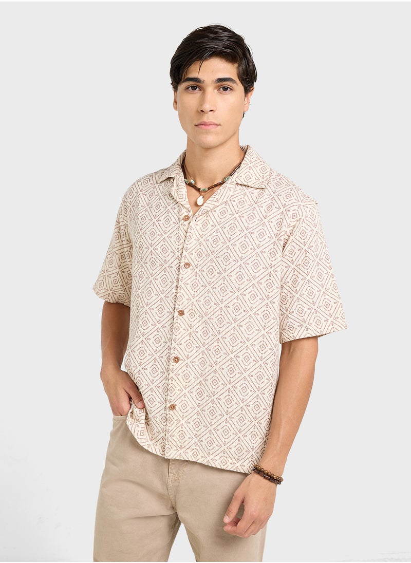 JACK & JONES Jprbluvincent Print Resort  Shirt  - Image 1