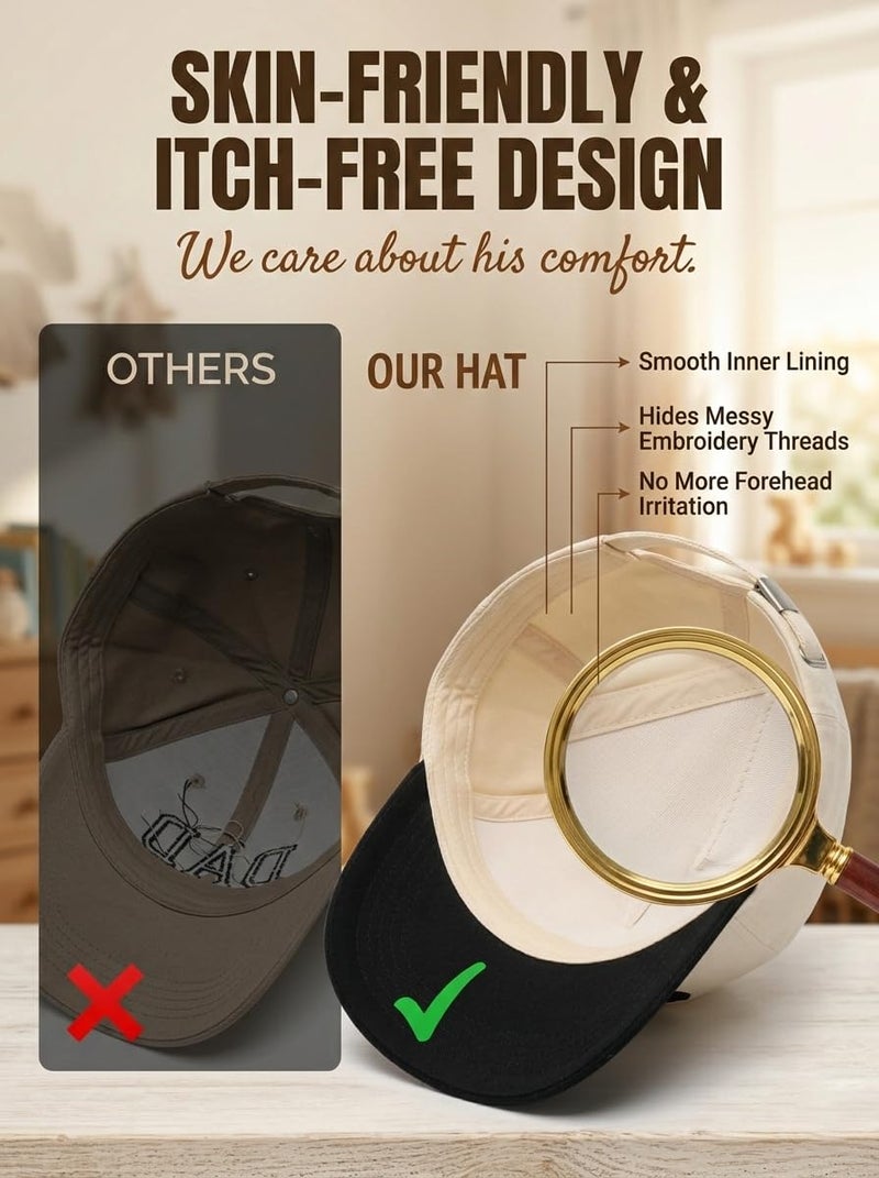 giftouching Dad Est 2026 Vintage Trucker Hat for Men Expecting 1st Time New Dad to Be Gifts for Dads and Mom First Fathers Day or Mothers Day or Christmas Baby Announcement Gifts - Image 3