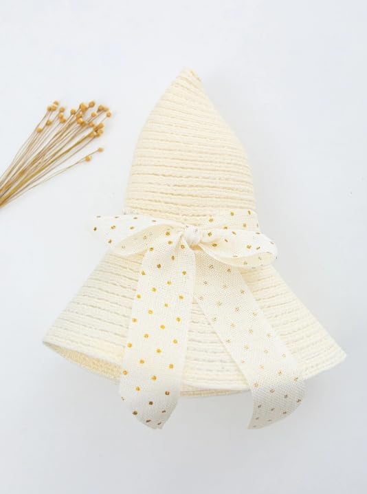 CLOTHERA Lightweight Summer Brim Straw Beach Hats for Women (Beige) - Image 2