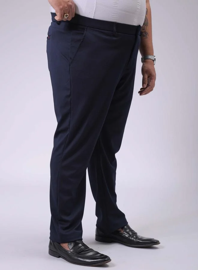 Take Two  Plus Size Men Navy Blue Chino Trousers By Hardsoda for Men | Best Price UAE