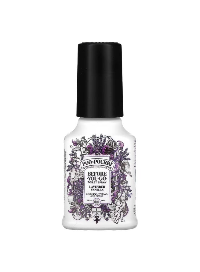 Poo-Pourri, Before-You-Go® Toilet Sprays, Lavender Vanilla, 2 fl oz (59 ml) - Image 1