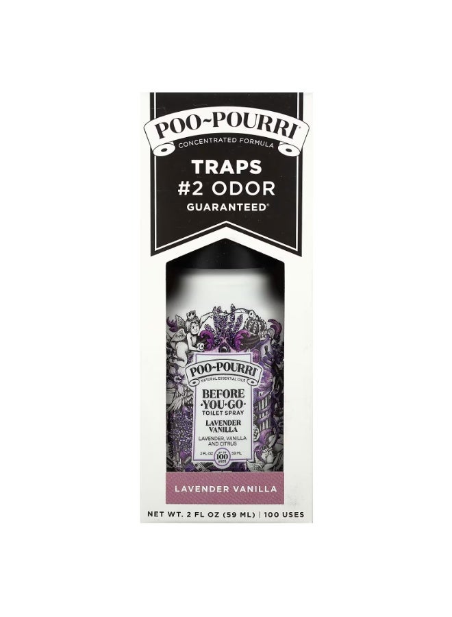 Poo-Pourri, Before-You-Go® Toilet Sprays, Lavender Vanilla, 2 fl oz (59 ml) - Image 2