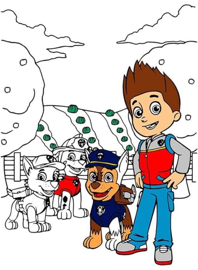 CUTE CAT Paw Patrol 2 In 1 Coloring Puzzle - Image 2