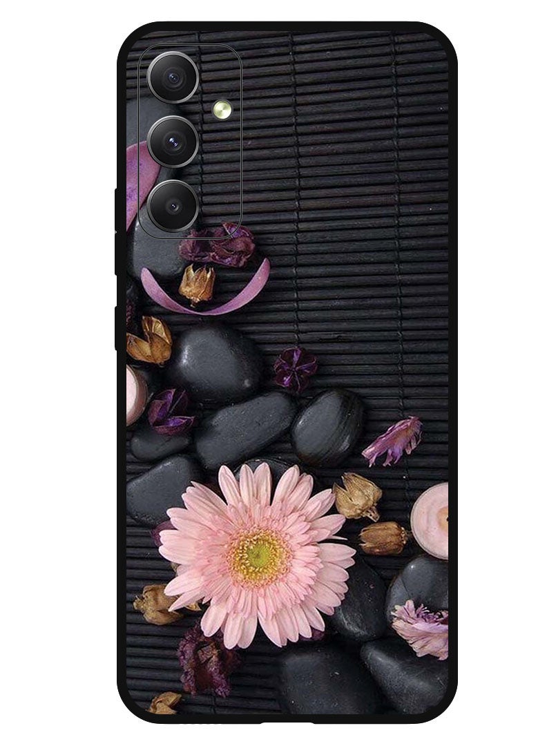 Theodor Protective Case Anti Scratch Shock Proof Bumper Cover For Samsung Galaxy A05s Flowers & Stones - Image 1