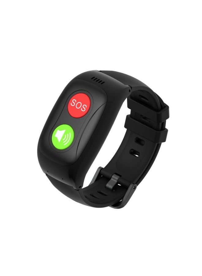 All Netcom Intelligent Aging-proof Positioning Anti-lost Bracelet Outdoor Protection Gifts For Special People-Color:Black  - Image 3