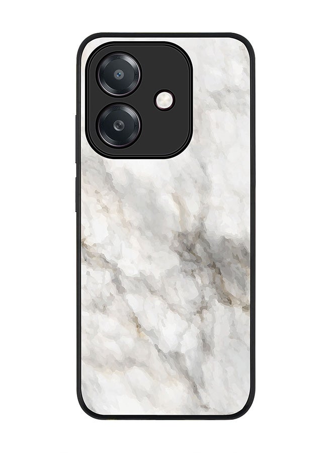 Stylizedd For Oppo A5i Case,Slim fit Camera Protection, Shockproof Thin Phone cover  - Marble Print Beige Grey