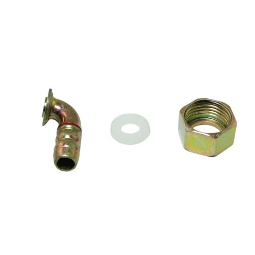 PZRT 4 Point Universal Elbow Gas Pipe Connection Water Pipe Adapter with Gasket and Nut Shower Tap Mounting Connector for Gas Cooker Pipework Special Fittings - Image 3