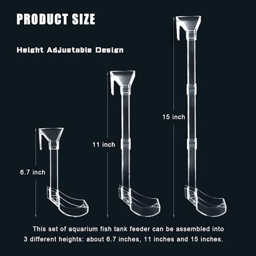 SXYYDSG Aquarium Fish Shrimp Feeding Dish Set, Transparent Shrimp Feeding Tube, Fish Tank Feeding Supplies with Feeding Ring Cleaning Brush - Image 3