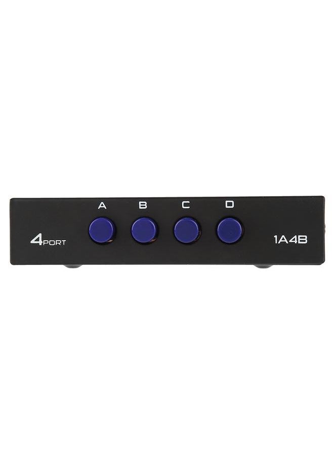 Thoraya 2/4 Port USB 2.0 Manual Sharing Switch Switcher Box for PC Printer Scanner (4 Port)  - Image 4