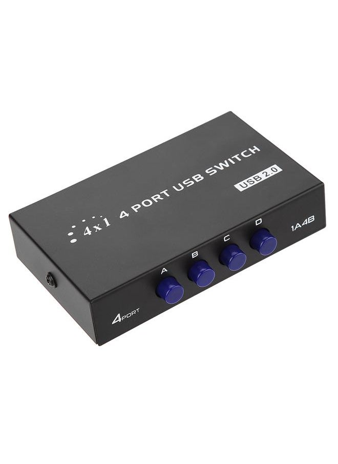 Thoraya - 2/4 Port USB 2.0 Manual Sharing Switch Switcher Box for PC Printer Scanner (4 Port) - Image 1