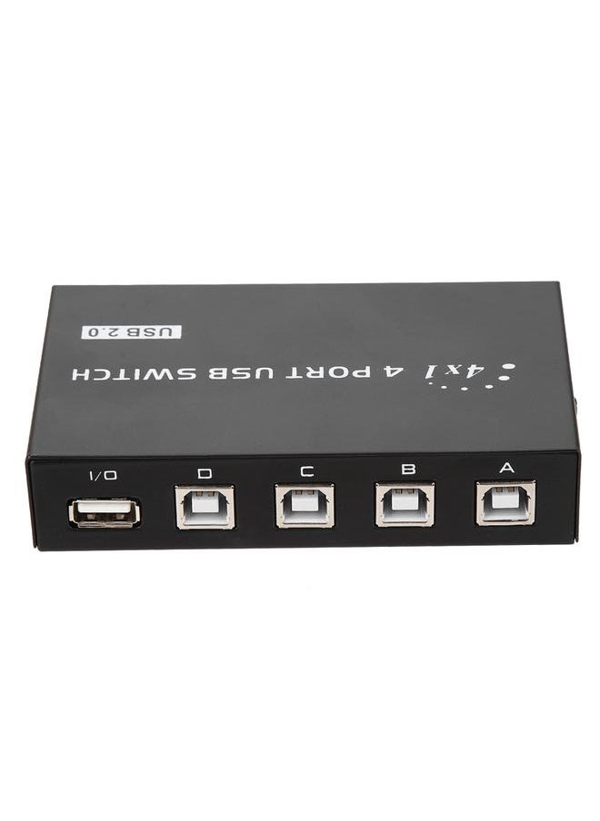 Thoraya 2/4 Port USB 2.0 Manual Sharing Switch Switcher Box for PC Printer Scanner (4 Port)  - Image 1