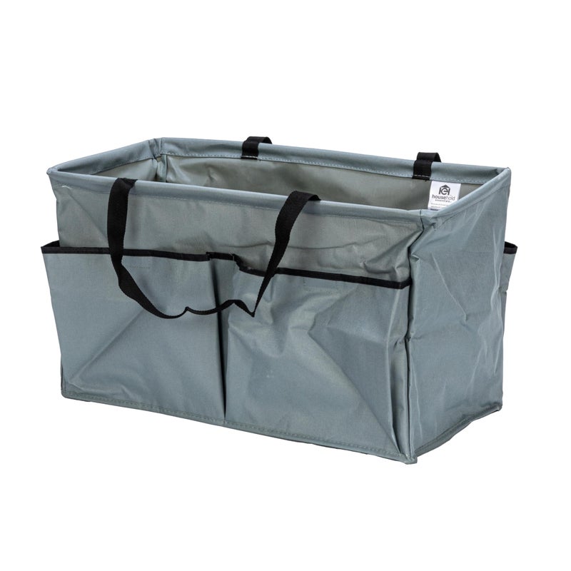 Household Essentials Gray Krush Container All-Purpose Utility Tote with Pockets - Image 1