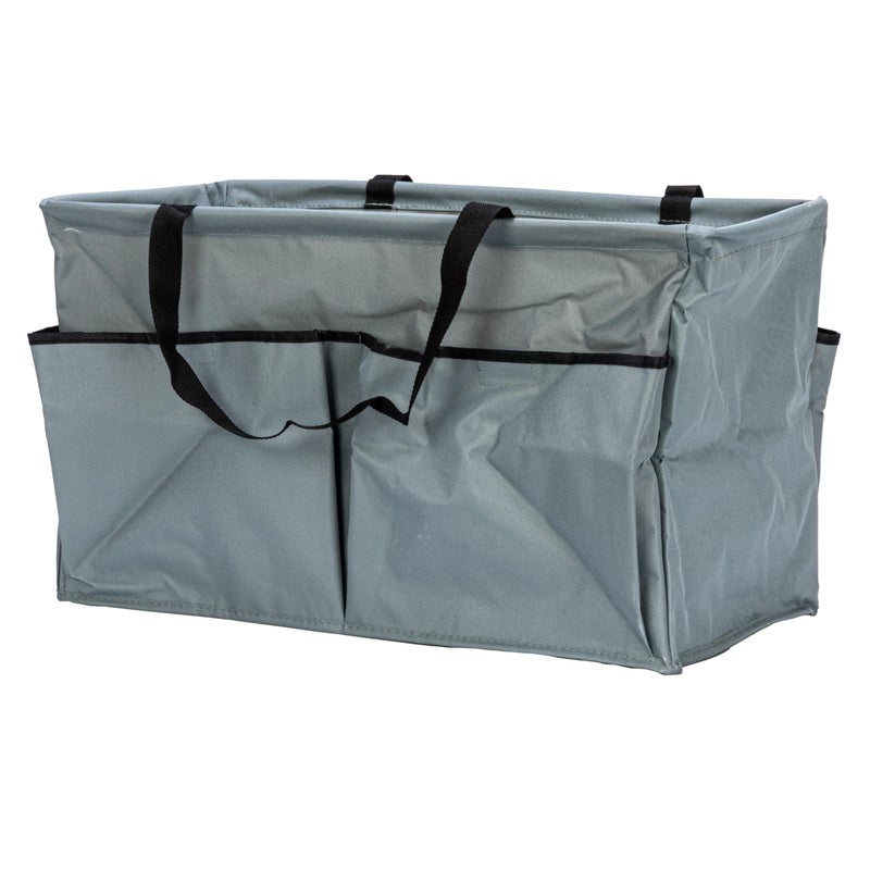 Household Essentials Gray Krush Container All-Purpose Utility Tote with Pockets - Image 4