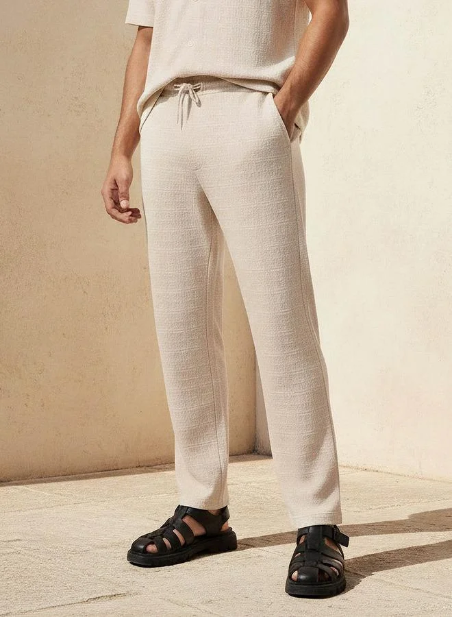 Iconic TEXTURED TROUSER SET