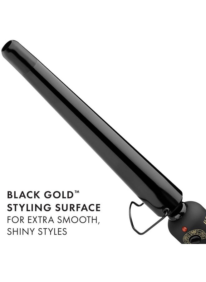 Hot Tools - Ot Tools Professional Black Gold Xl Tapered Curling Wand For Long Lasting Curls Or Waves 1 1/4 Inches - Image 1