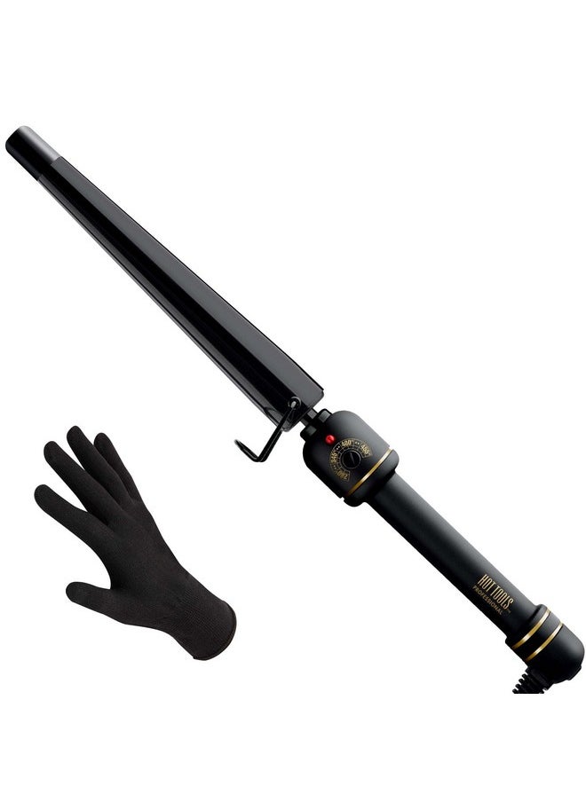 Hot Tools - Ot Tools Professional Black Gold Xl Tapered Curling Wand For Long Lasting Curls Or Waves 1 1/4 Inches - Image 1
