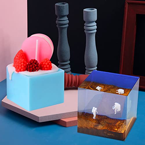 Yedadone 4 Inch Cube Silicone Mold Super Large Square Resin Mold Resin Epoxy Casting Molds - Image 4