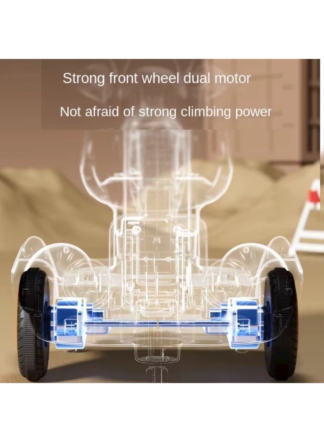 البدر سكوتر كهربائي للأطفال بقدرة دوران 360° مع ريموت كنترول من البدر، سكوتر الهبة بتصميم طائرة للأطفال مع مقعد مريح وحزام أمان، سكوتر التريند للأطفال مزود بأضواء وموسيقى, سكوتر هبة - Image 3