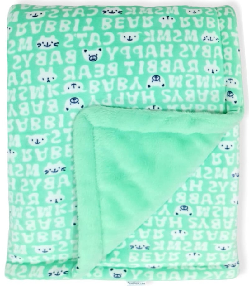 BRANDONN New Born Baby Blankets All Season Fluffy 3 Layered Wrapping Sheet for Baby Boys and Baby Girls, 87 cm x 70 cm, (0-6 Months) - Image 3