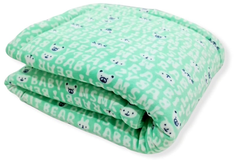 BRANDONN New Born Baby Blankets All Season Fluffy 3 Layered Wrapping Sheet for Baby Boys and Baby Girls, 87 cm x 70 cm, (0-6 Months) - Image 2
