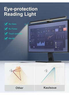 Arabest Computer Monitor Light, Monitor Light Bar with RGB Backlight, Eye Caring LED Screen Monitor Light Bar, USB Powered Monitor Lamp with Touch Sensor, No Screen Glare Desk Lamp for Pc, Office, Gaming  - Image 3