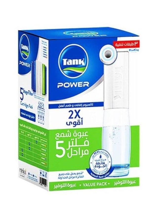 تانك عبوة شمع فلتر تانك باور 5 مراحل 