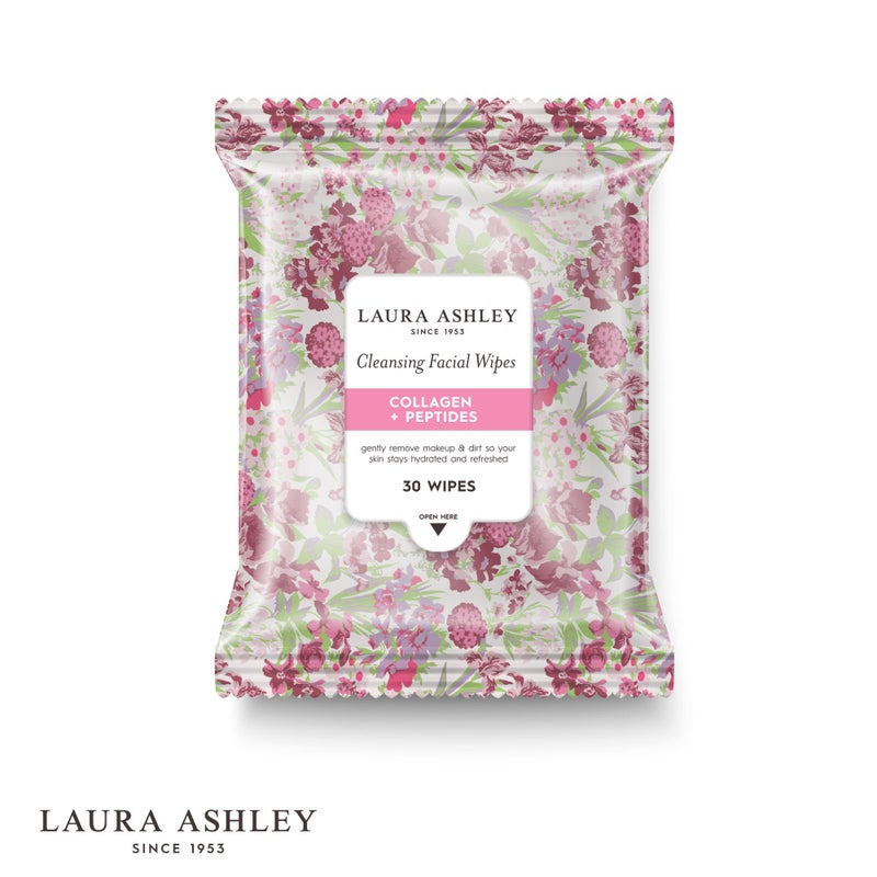 Laura Ashley 4 Pack Face Wipes for Women - Cleansing Makeup Remover Wipes with Vitamin C, Retinol, Hyaluronic Acid - 120 Pcs - Image 5