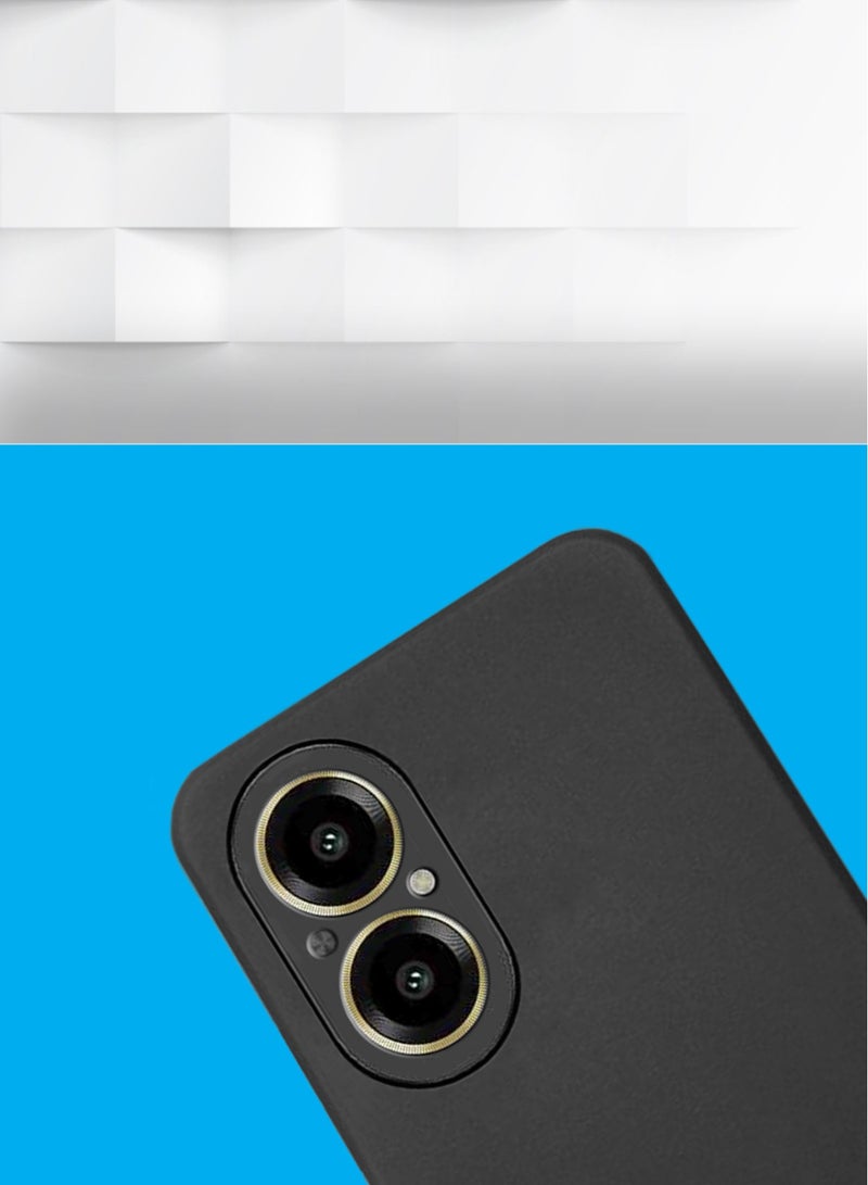 Techie Stylish TPU Silicone Back Cover Case for Realme C67– Slim Fit Design, Smooth and Soft – Black - Image 5