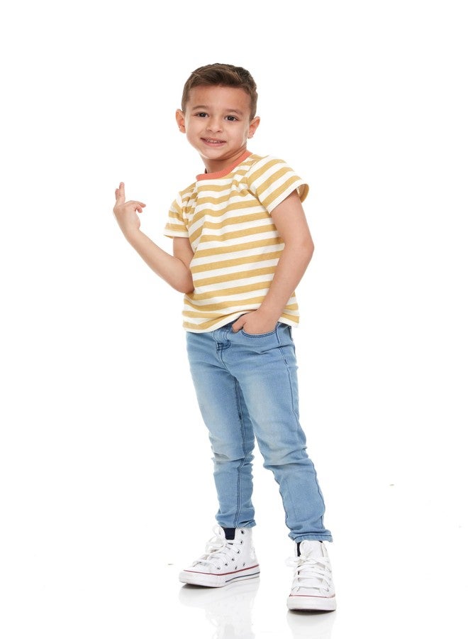 Cudlie 5-Pack Toddler/Baby Boy Short Sleeve Shirts - Premium Quality T-Shirt Tops for Lightweight Comfort and Style.Multipack Infants and Childrens Essentials. - Image 4