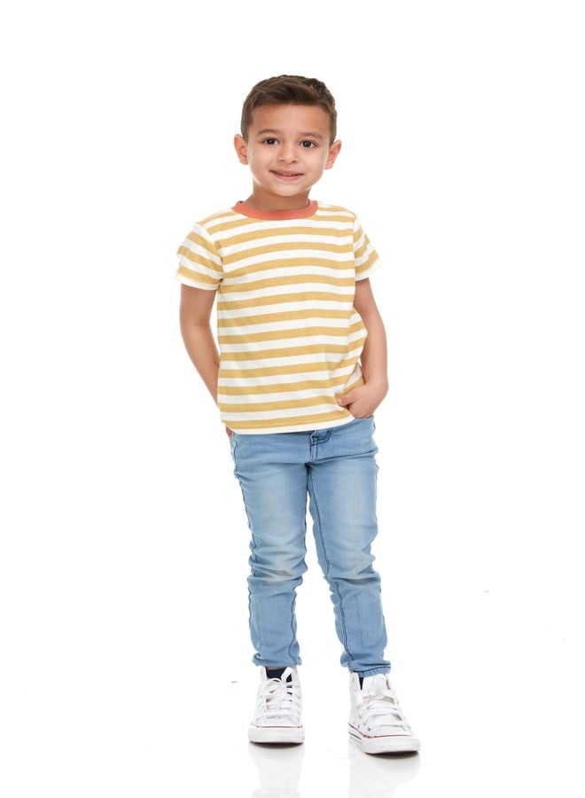 Cudlie 5-Pack Toddler/Baby Boy Short Sleeve Shirts - Premium Quality T-Shirt Tops for Lightweight Comfort and Style.Multipack Infants and Childrens Essentials. - Image 2