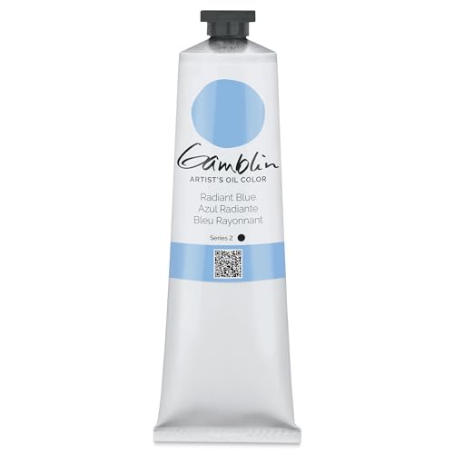 Gamblin Artist Oil Color - Radiant Blue - 150 ml Tube - Image 1