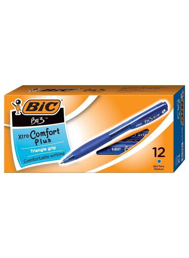 Bic أقلام حبر جاف قابلة للسحب (Bu311Be) زرقاء - Image 1