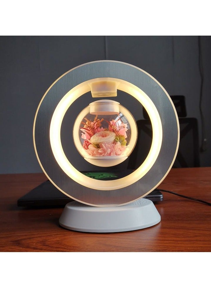 Visionaware Valentines Day Gift Lovers Floating Table LED Night Light Magnetic Levitation Creatives Lamp Desk Lamp Home Decor  - Image 1