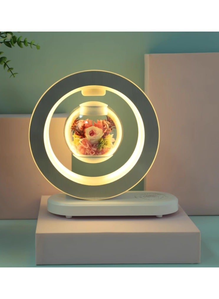 Visionaware Valentines Day Gift Lovers Floating Table LED Night Light Magnetic Levitation Creatives Lamp Desk Lamp Home Decor  - Image 4
