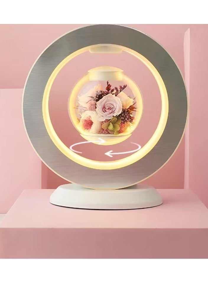 Visionaware Valentines Day Gift Lovers Floating Table LED Night Light Magnetic Levitation Creatives Lamp Desk Lamp Home Decor  - Image 2
