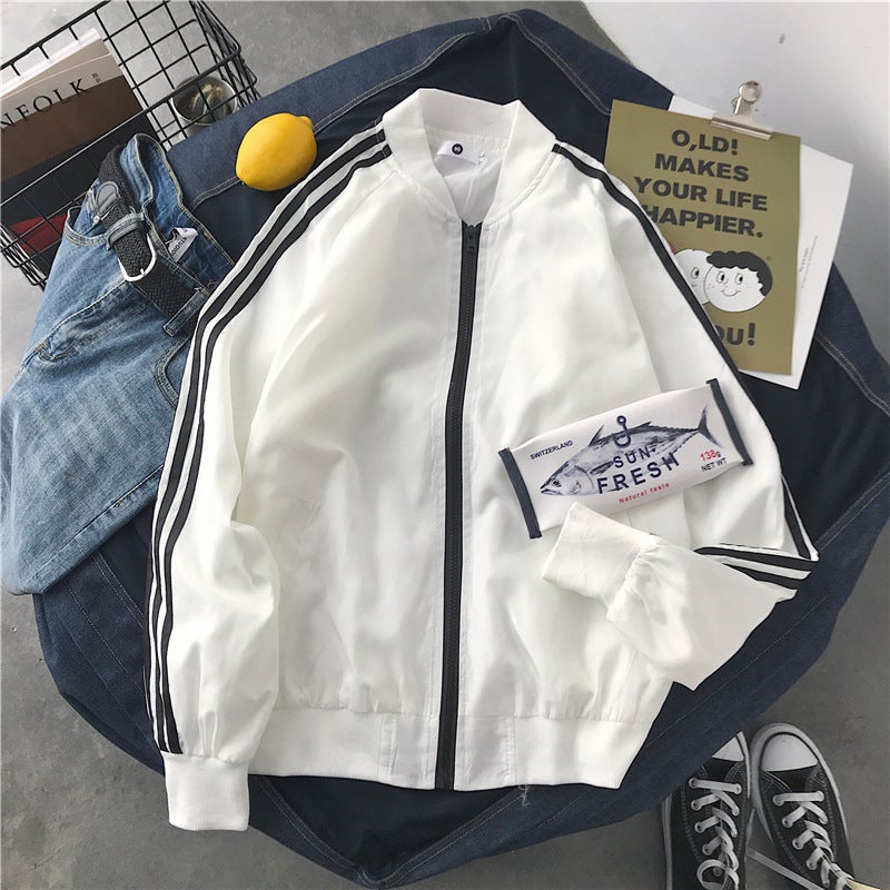 جاكيتات رقيقة للربيع والخريف للرجال، جاكيتات عصرية على الطراز الكوري للطلاب الذكور، جاكيتات فضفاضة غير رسمية، ملابس رياضية للرجال - Image 4