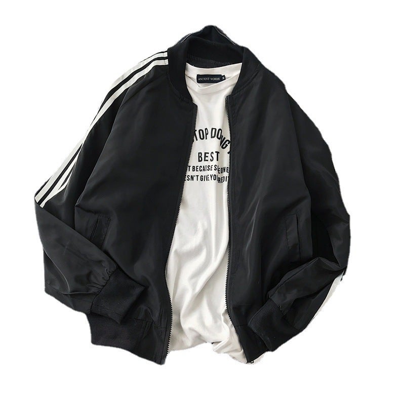 جاكيتات رقيقة للربيع والخريف للرجال، جاكيتات عصرية على الطراز الكوري للطلاب الذكور، جاكيتات فضفاضة غير رسمية، ملابس رياضية للرجال - Image 5