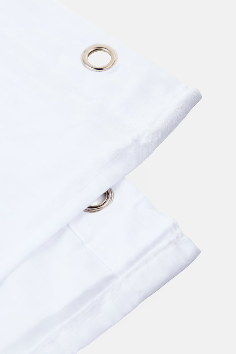 AMG Premium Fabric Shower Curtain Liner, White - Image 3