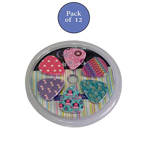 NewEights Girly Guitar Picks Set - Medium Celluloid 12-pack - Unique Colorful Designs - Best Gifts for Girls Kids Teens Daughter Granddaughter Women - Thanksgiving Christmas New Year Holidays Presents - Image 2