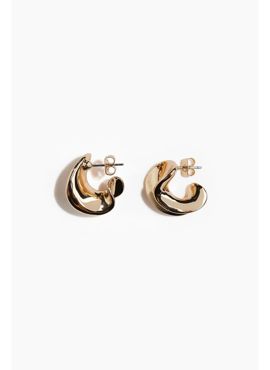 H&M Sculptured Hoop Earrings