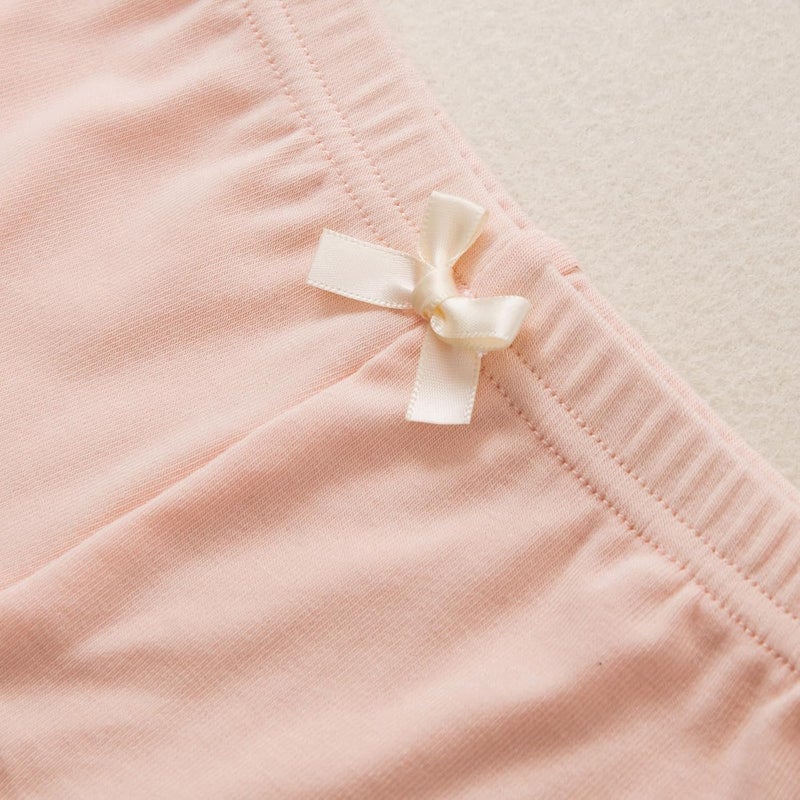 ZONEY 4 Pack Cotton Toddler Girls Shorts with Bowknot - Breathable Comfy Under Dress Shorts for Summer - Image 5