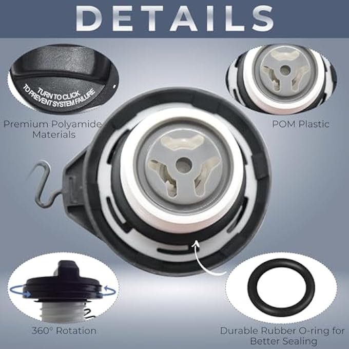 Unity Gas Cap Fuel Cap for Volvo 20102017 XC60 20092016 XC70 20032014 XC90 20152018 V60V60 Cross Country 20032010 V70 2004200920112018 S60not include Cross Country 20072015 S80 31392044 - Image 4