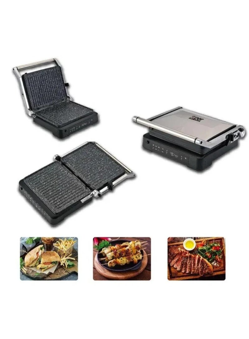 XPER Health Grill 2000W 6 Functions Black Granite Touch XPGR-999M - Image 3