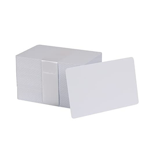 easyIDea Pack of 100 White CR80 PVC Cards | 20 mil by easyIDea - Image 1