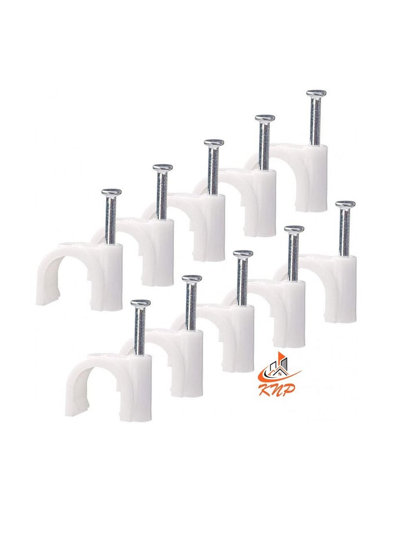 KNP Plastic Cable Wire Clip 14mm - 100pcs - Image 1