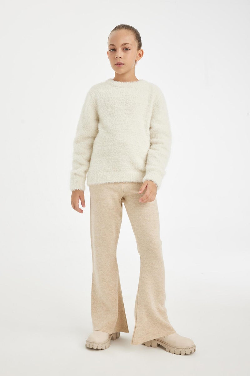 ديفاكتو بنطلون تريكو بناتي شارلستون فلير فيت برجل واسع - Image 3