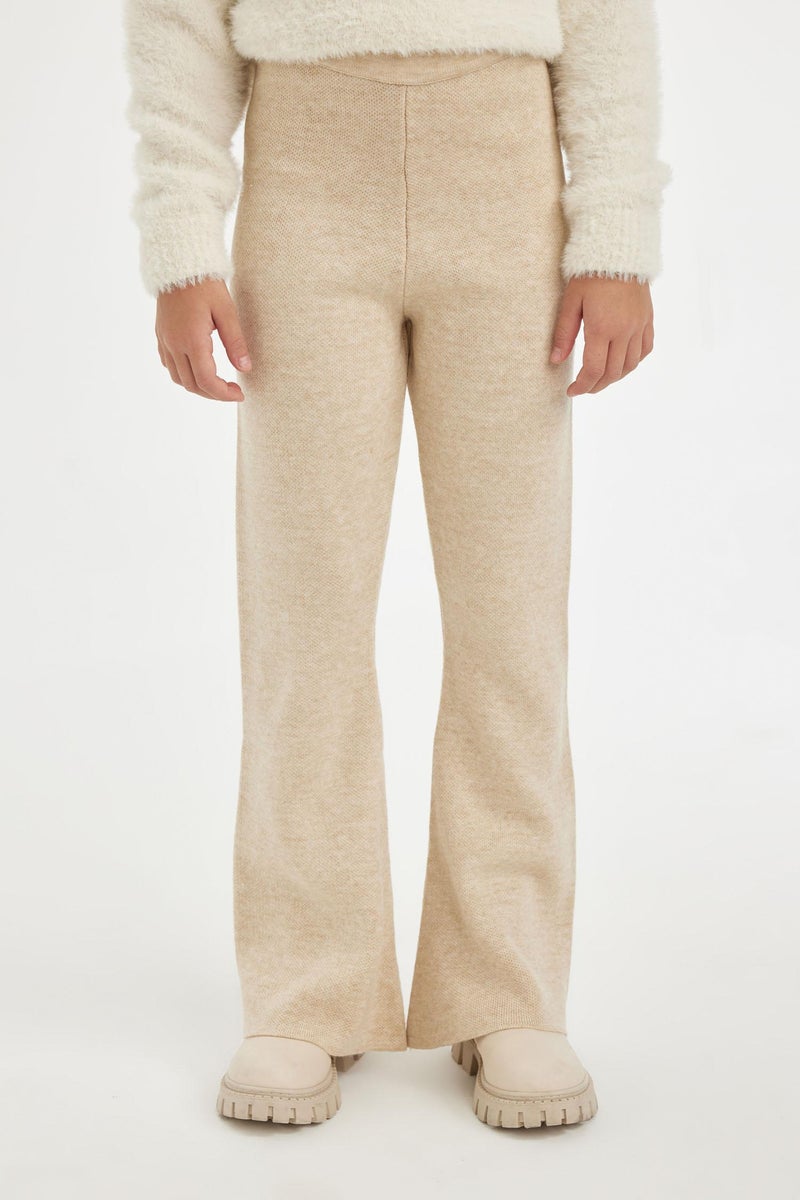 ديفاكتو بنطلون تريكو بناتي شارلستون فلير فيت برجل واسع - Image 5